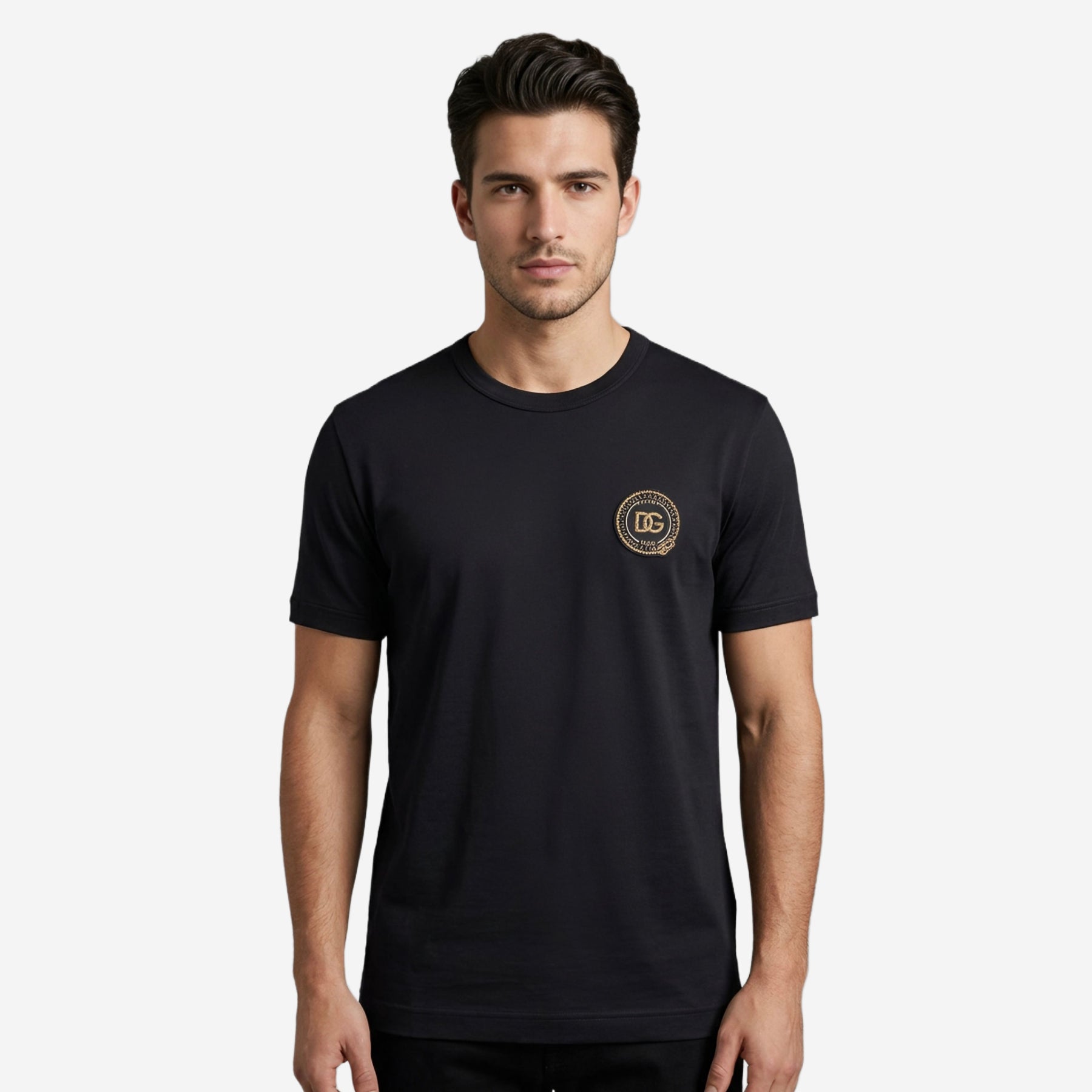 Dolce& Gabbana Patch Embroidered T-Shirt