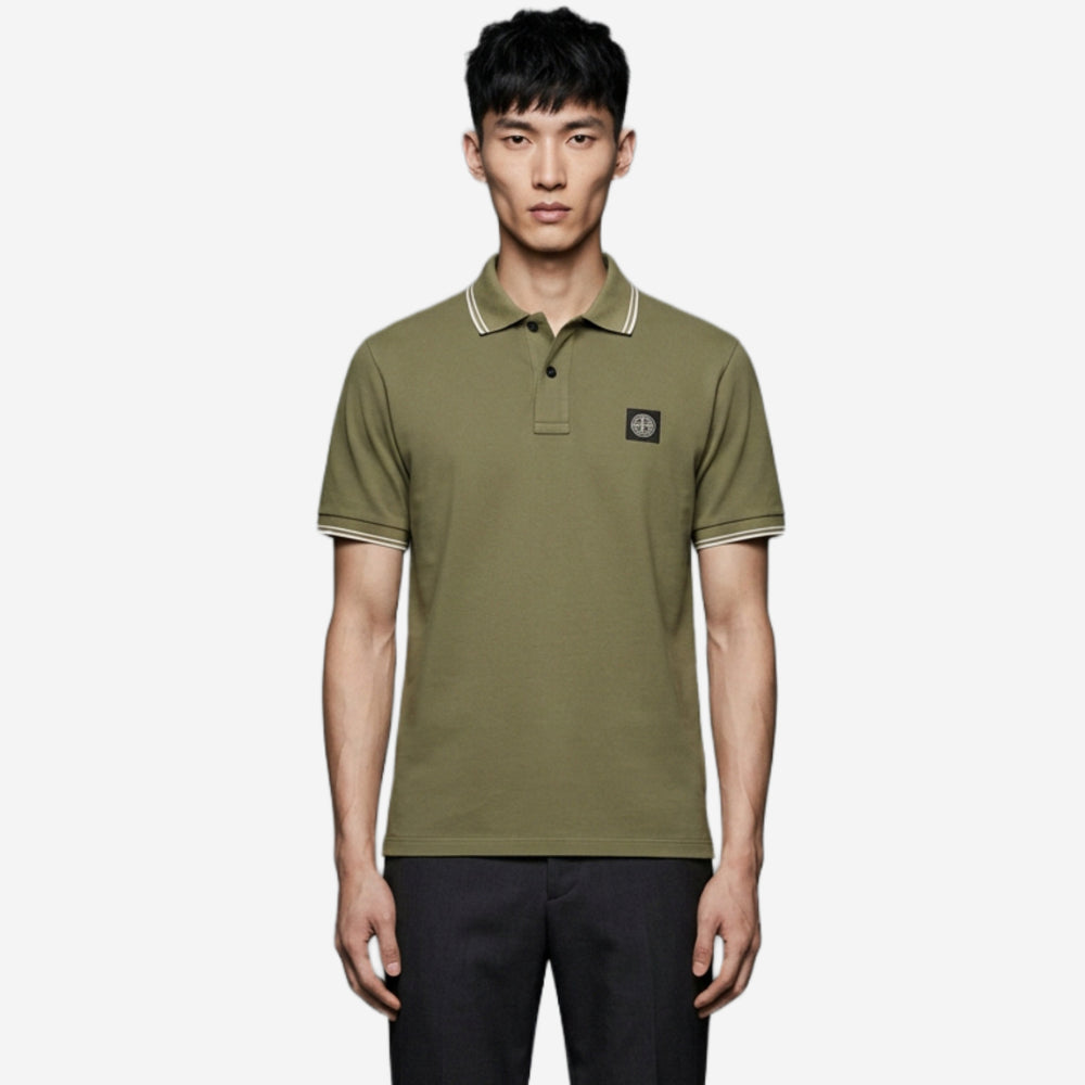 i*様 stone  polo Stone Island 2200010 Organic Cotton Pique With Stretch Polo – ZAP
