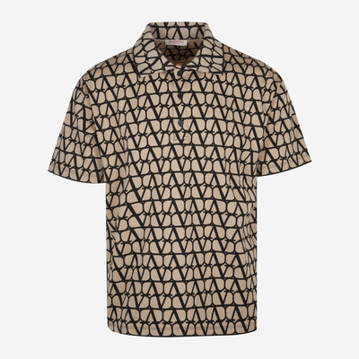 Valentino Toile Iconographe Print Polo Shirt