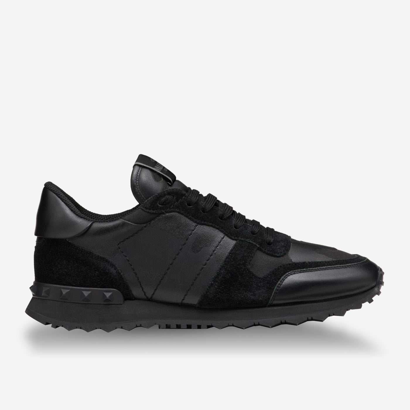 Valentino Garavani Camouflage Noir Rockrunner Sneaker