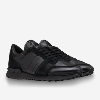 Valentino Garavani Camouflage Noir Rockrunner Sneaker