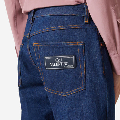 Valentino Tailoring Label Denim Trousers