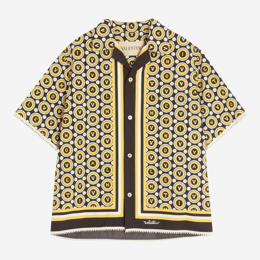 Valentino Garavani Bulles Royales Print Cotton Poplin