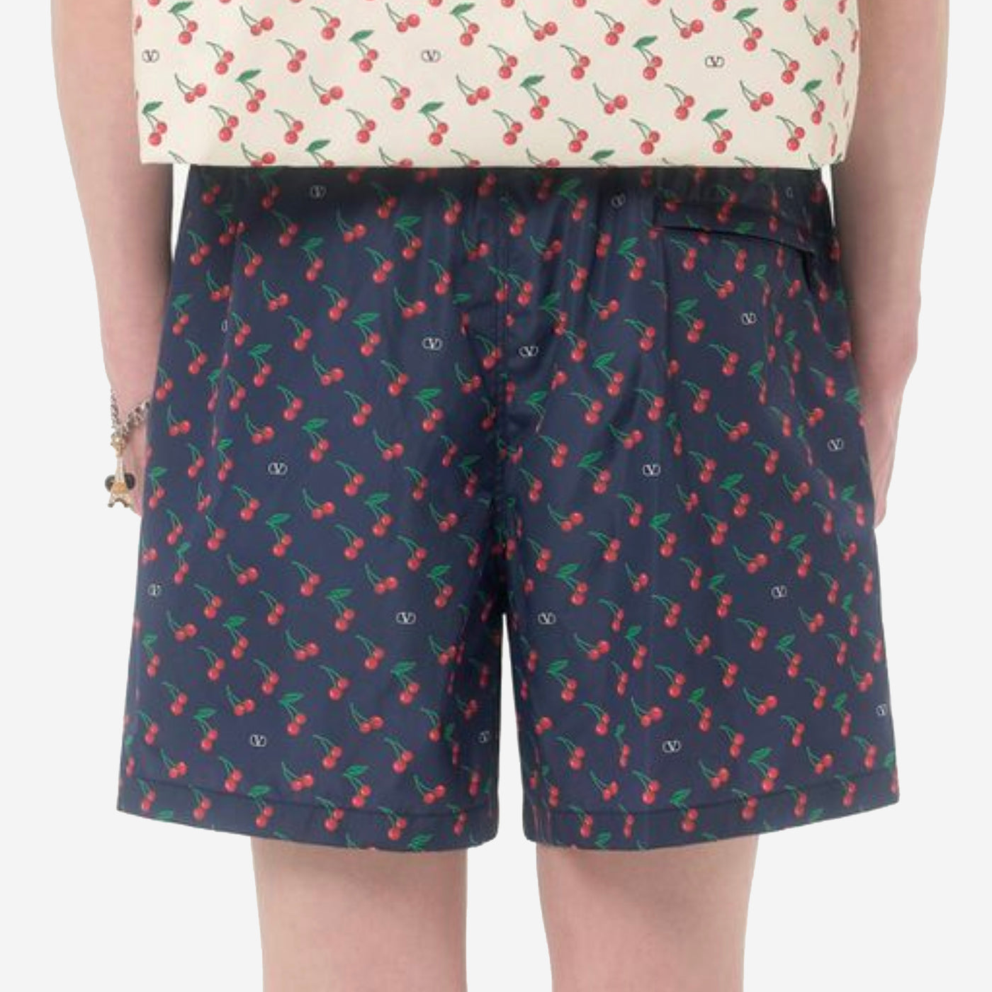 Valentino Garavani Cherryfic Print Nylon Swimwear