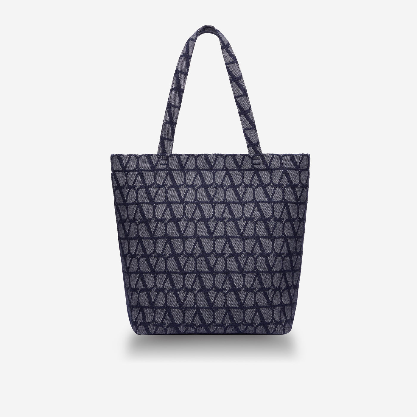Valentino Garavani Toile Iconographe Denim Effect Shopping Bag