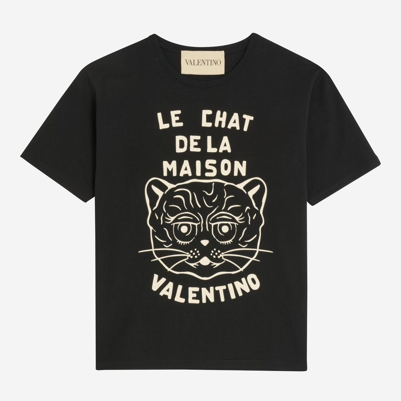 Valentino Garavani Le Chat De La Maison Print Cotton T-Shirt