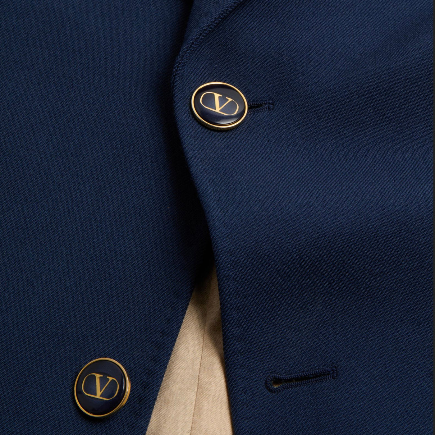 Valentino Garavani Single-Breasted Wool Gabardine Jacket
