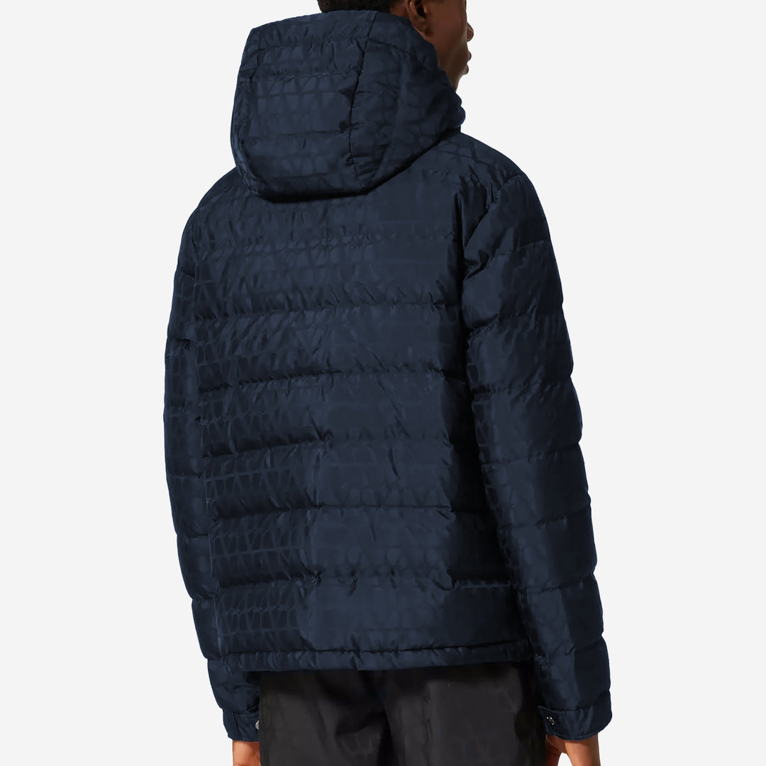 Valentino Garavani Nylon Jacquard Puffa Jacket – ZAP