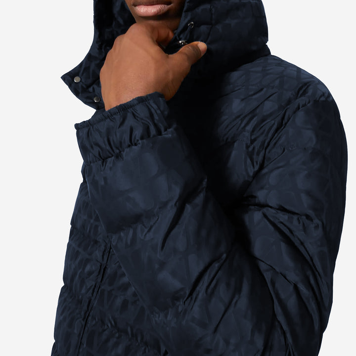 Valentino Garavani Nylon Jacquard Puffa Jacket – ZAP