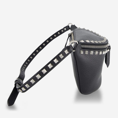 Valentino Garavani Grainy Calfskin Rockstud Belt Bag