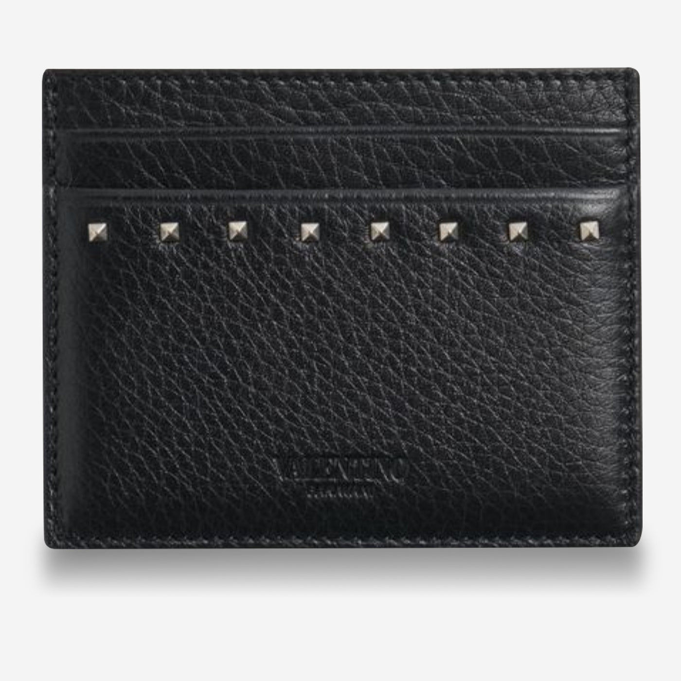 Valentino Garavani Grainy Calfskin Rockstud Cardholder