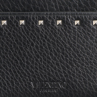 Valentino Garavani Grainy Calfskin Rockstud Cardholder