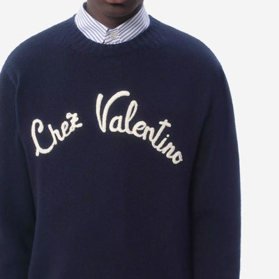 Valentino Garavani Chez Valentino Embroidery Wool Knitwear