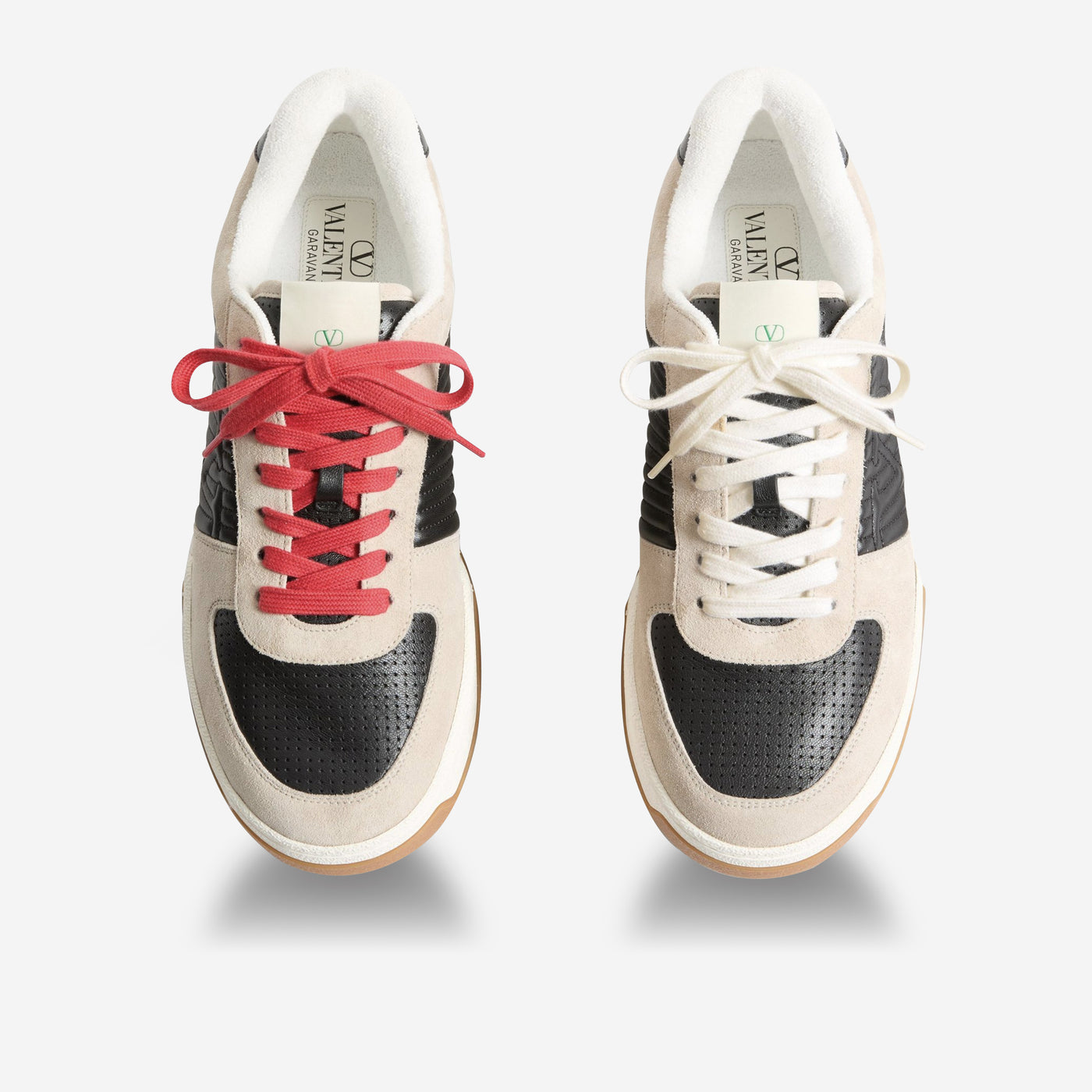 Valentino Garavani Split Leather And Nappa Sparry Trainer – ZAP