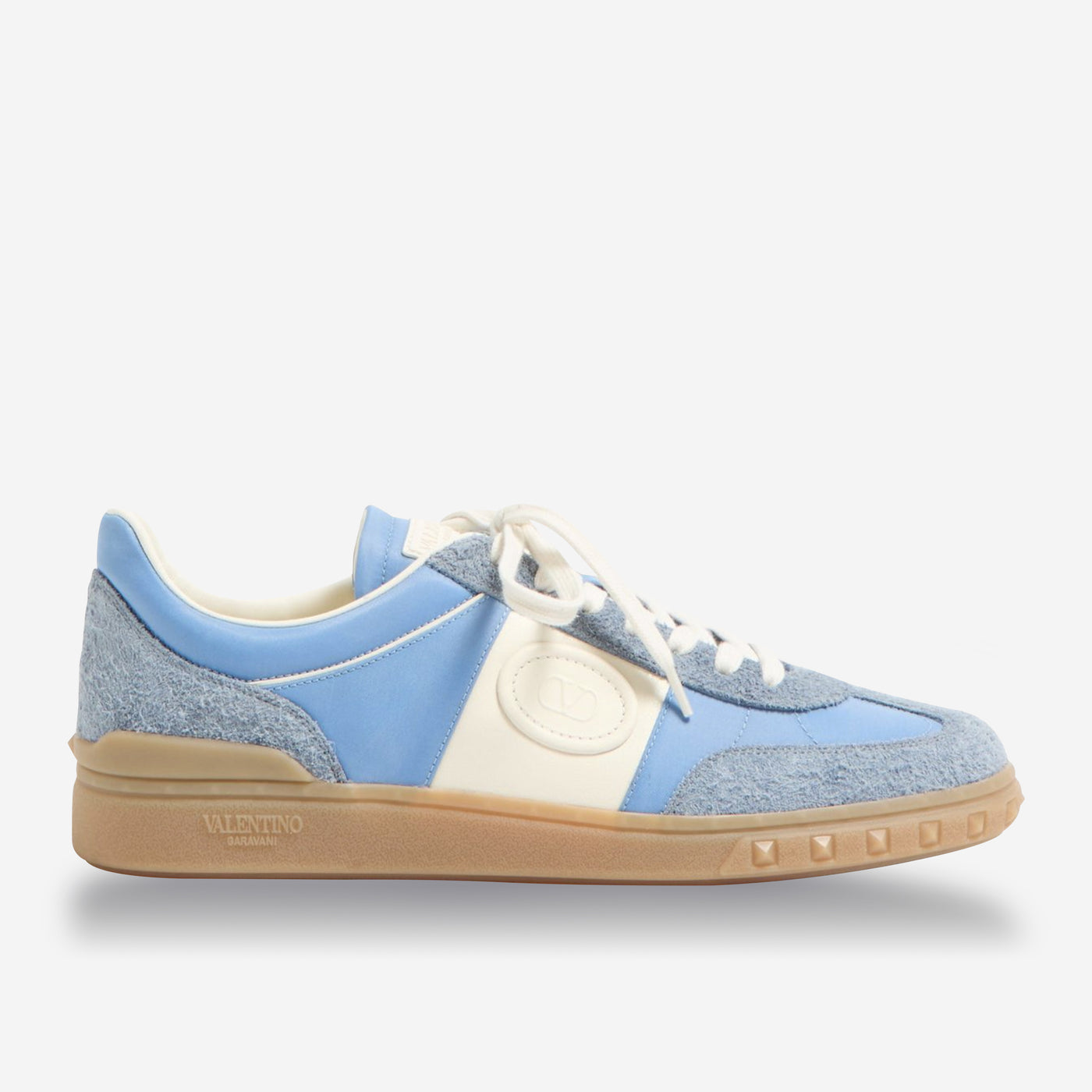 Valentino Garavani Upvillage Low Top Crust Leather And Nylon
