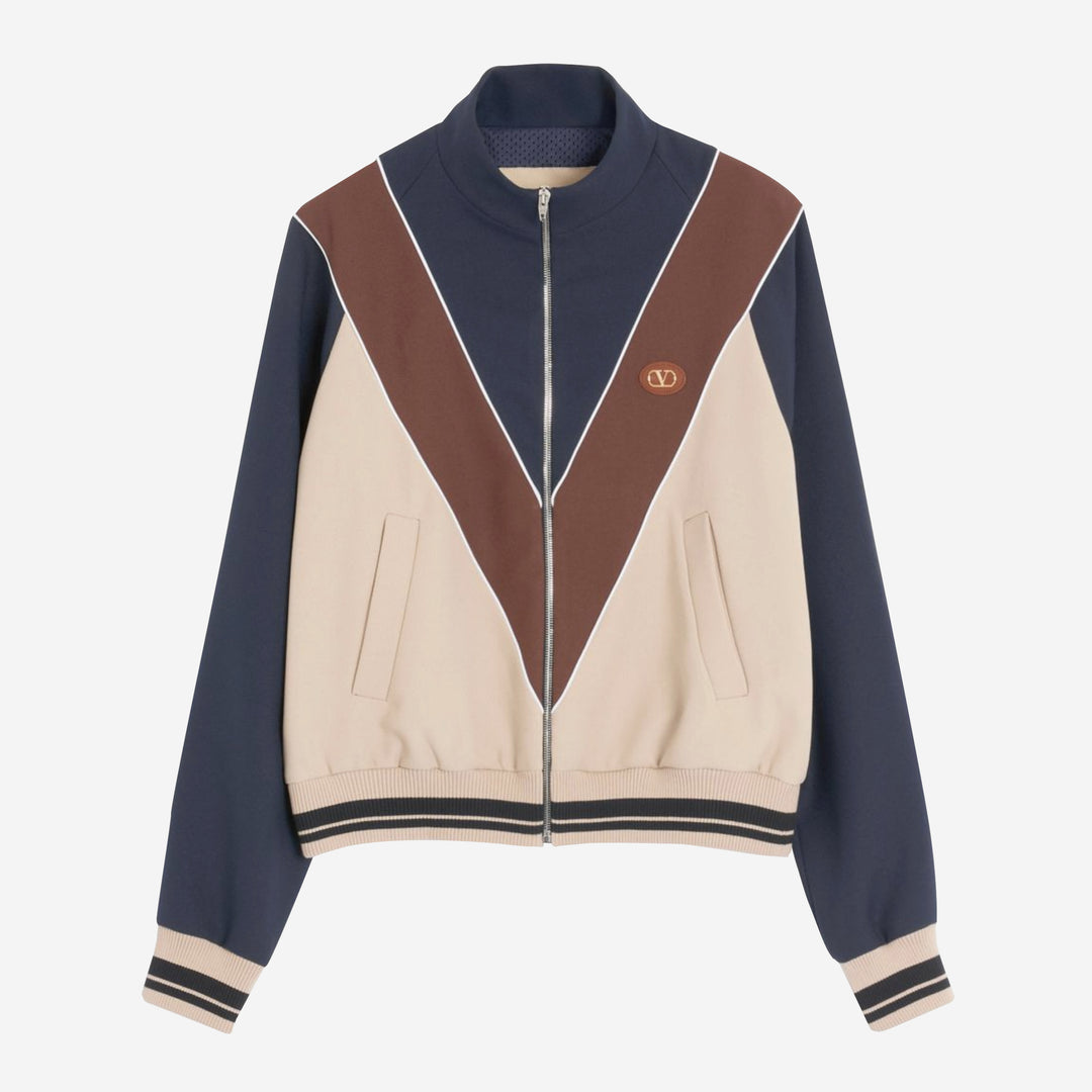 Valentino Garavani Zip And Vlogo Patch Nylon Sweatshirt – ZAP