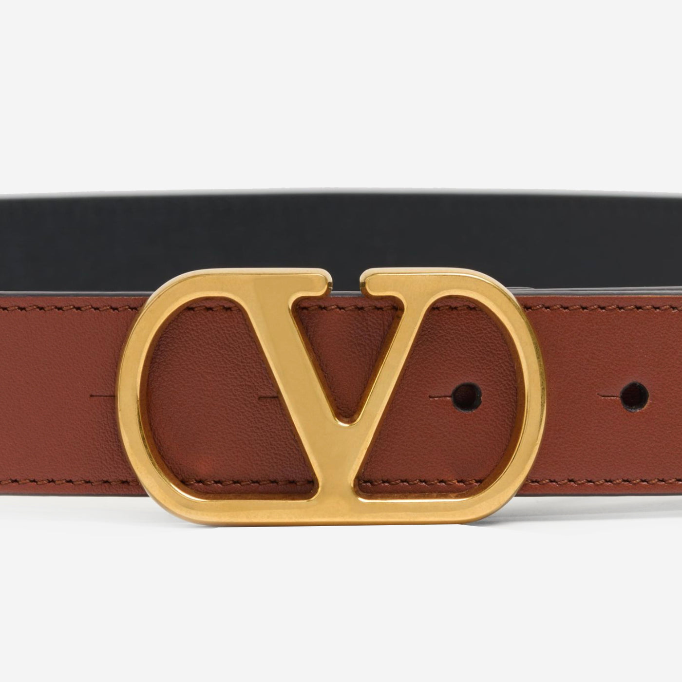 Valentino Garavani Shiny Calfskin VLogo Signature Belt