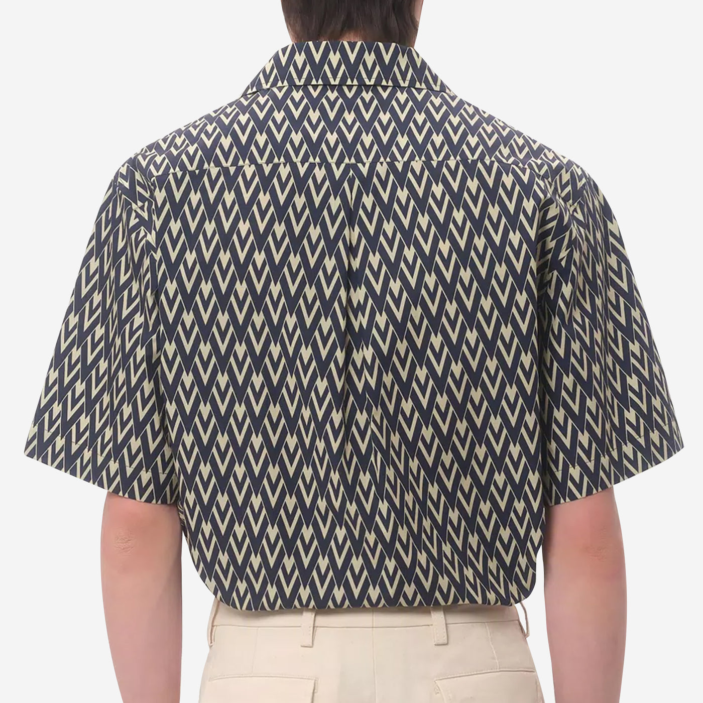 Valentino Garavani Toute La V Print Bowling Shirt