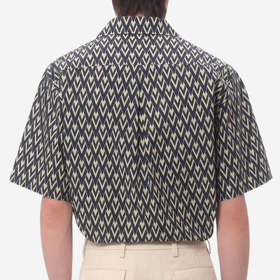 Valentino Garavani Toute La V Print Bowling Shirt