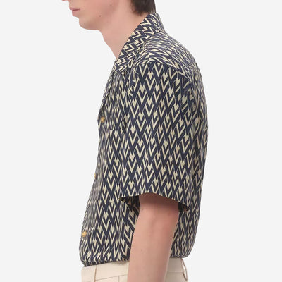 Valentino Garavani Toute La V Print Bowling Shirt