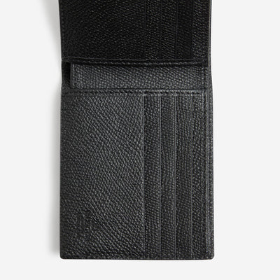 Valentino Garavani Vlogo Signature Grainy Calfskin Wallet