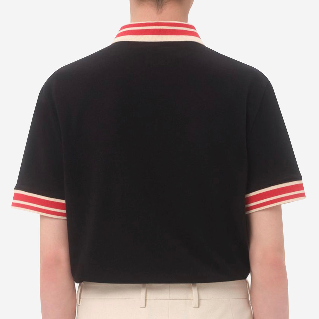 Tシャツ・カットソー VALENTINO Polo Valentino Garavani VLogo (V3MH01KB19 0NO) Valentino Garavani VLogo Patch Cotton Piqué Polo Shirt – ZAP
