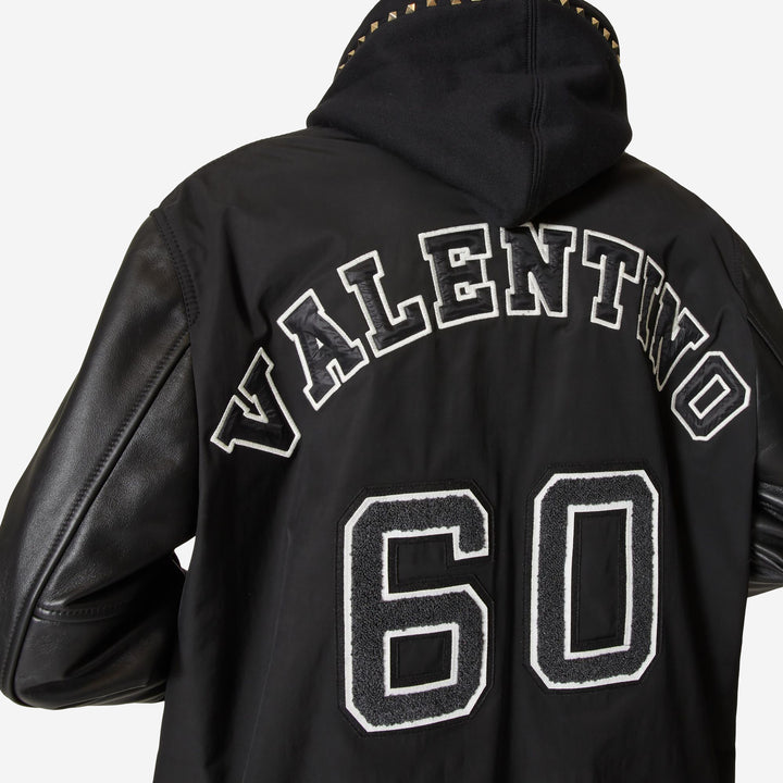 Valentino Leather Sleeves Sports Jacket – ZAP