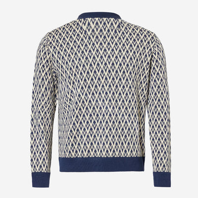 Valentino Crewneck Wool Jumper With Toute La V Jacquard Pattern