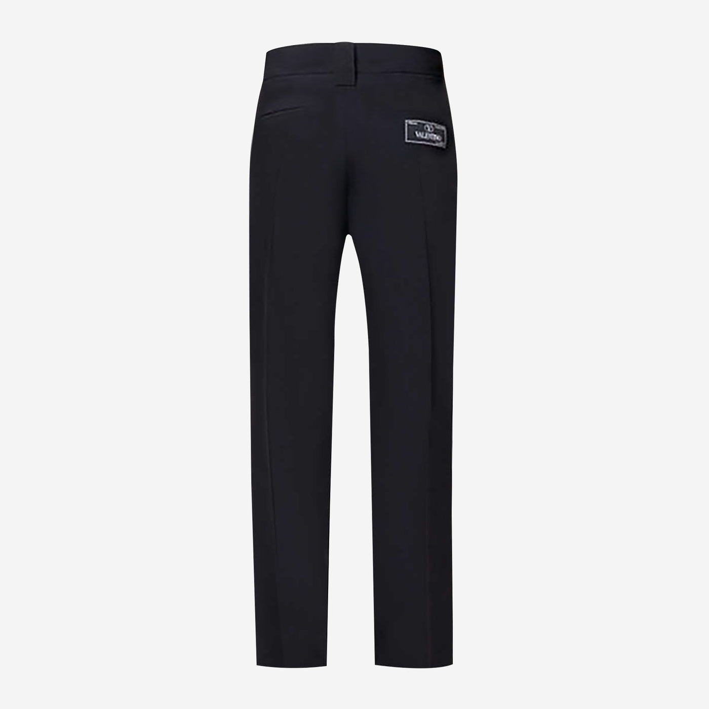 Valentino Brand Patch Wool Trousers