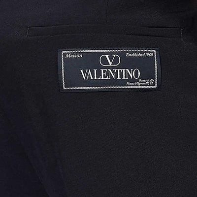 Valentino Brand Patch Wool Trousers