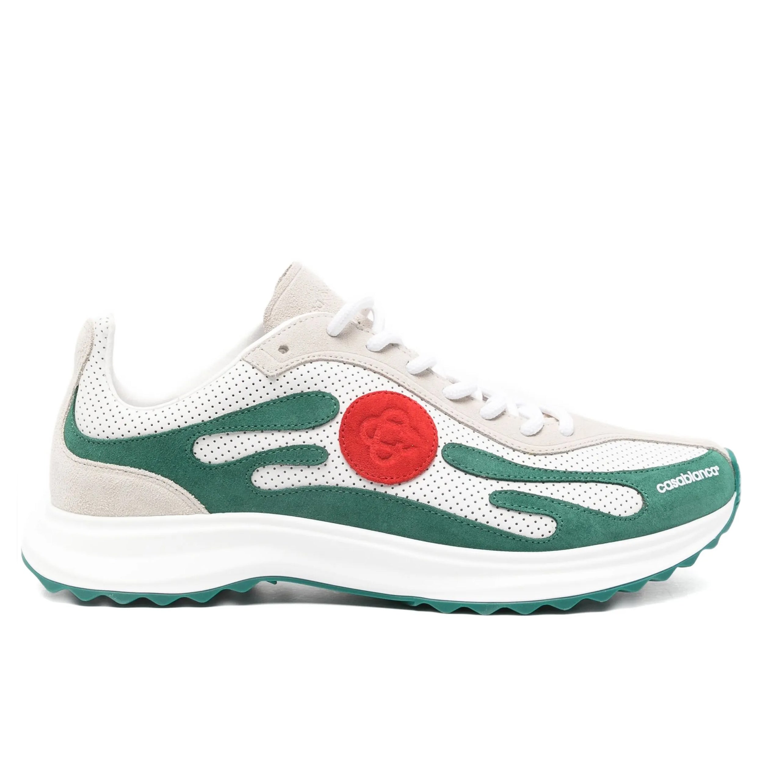 Casablanca White & Green Stade Sneaker