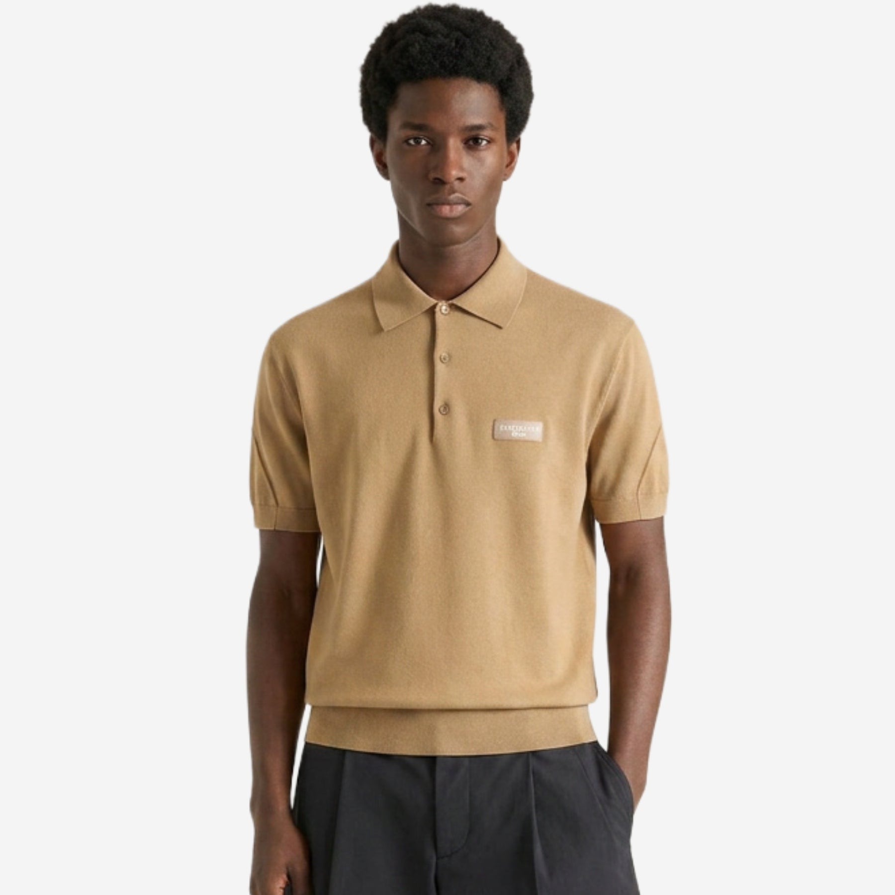 Givenchy Couture Seam Gros Grain Knitwear Polo