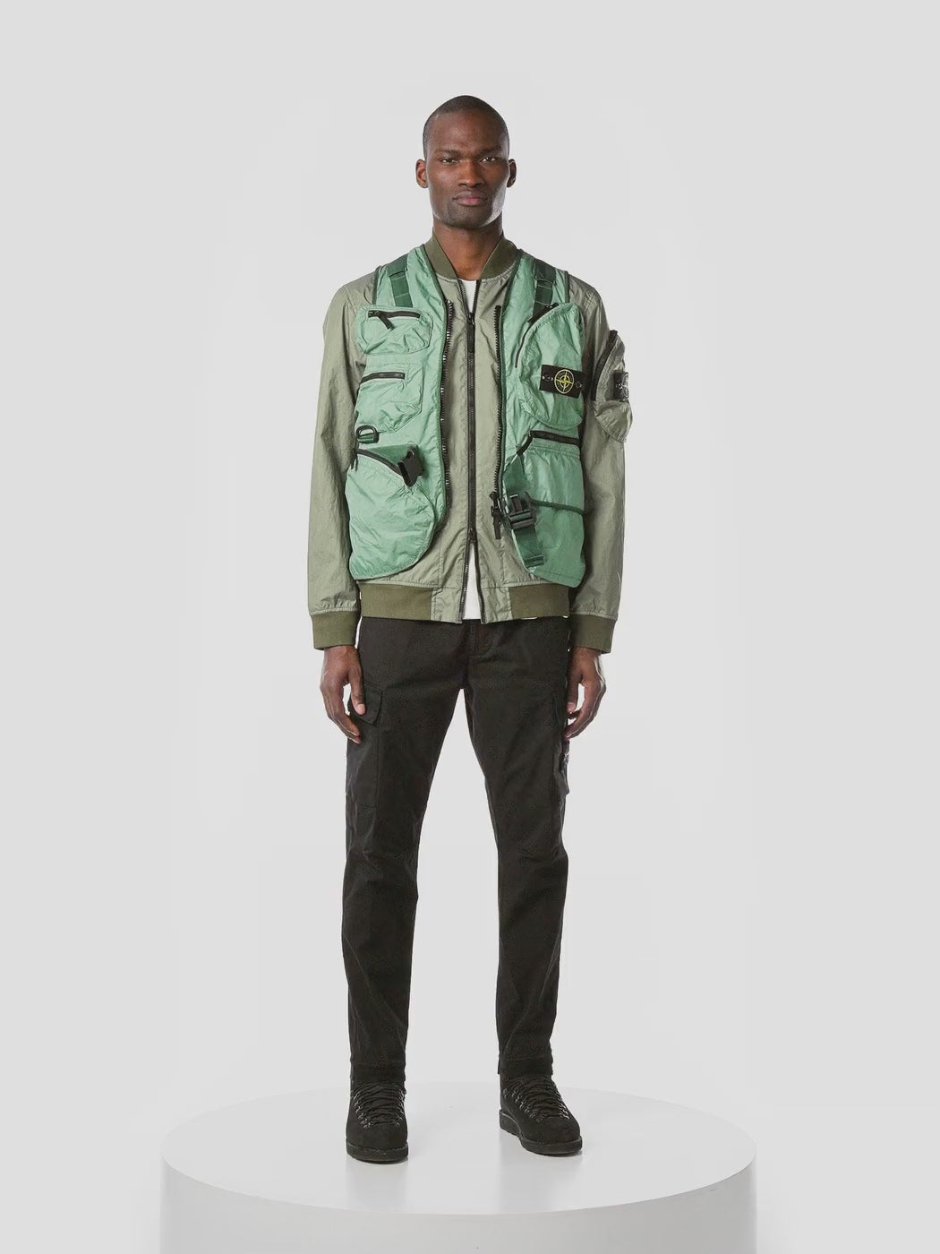 Stone Island Stretch Cotton Cargo Trousers