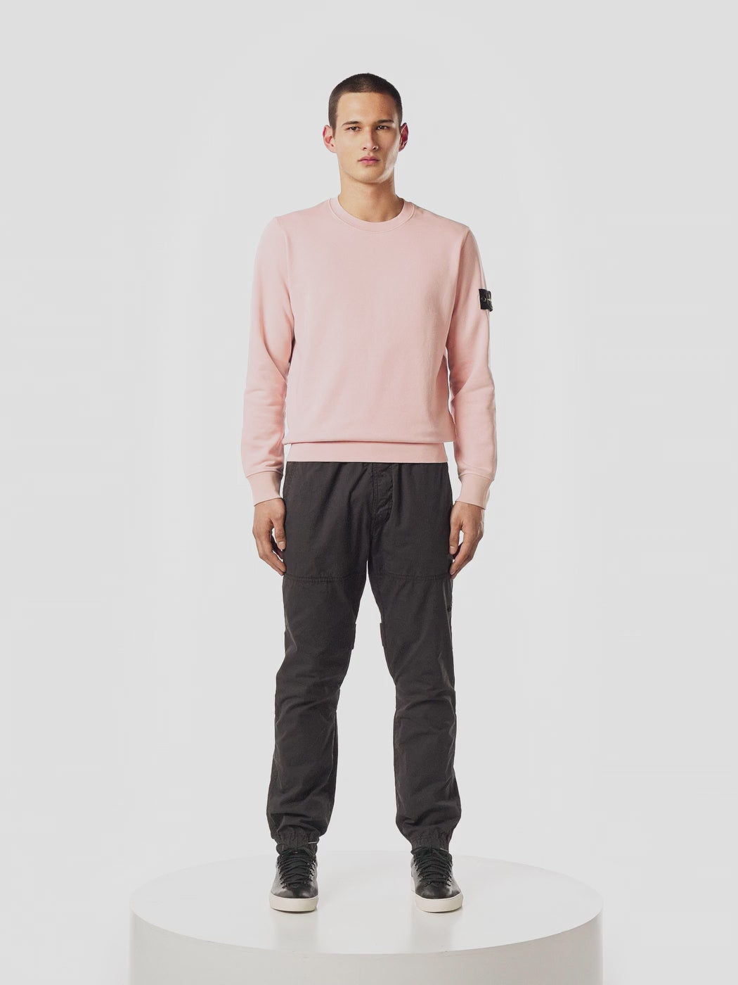 Stone Island Cotton Fleece Crewneck Sweatshirt