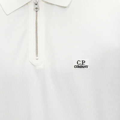 C.P. Company Stretch Piquet Slim Zipped Polo Shirt