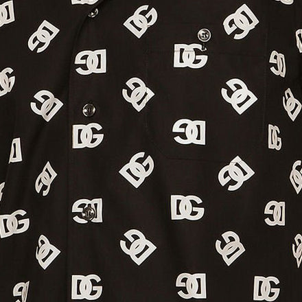 Dolce & Gabbana DG Monogram Print Hawaiian Shirt