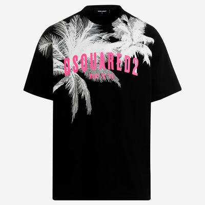 Dsquared2 Palm Tree Print Slouch T-Shirt