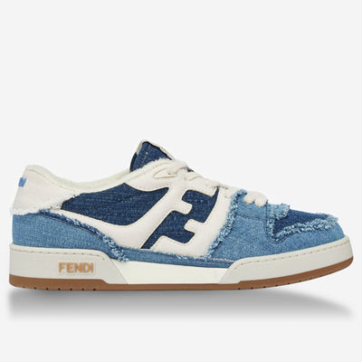 Fendi Match Blue Denim Sneakers