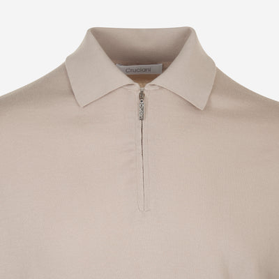 Cruciani Half Zip Knit Polo Shirt