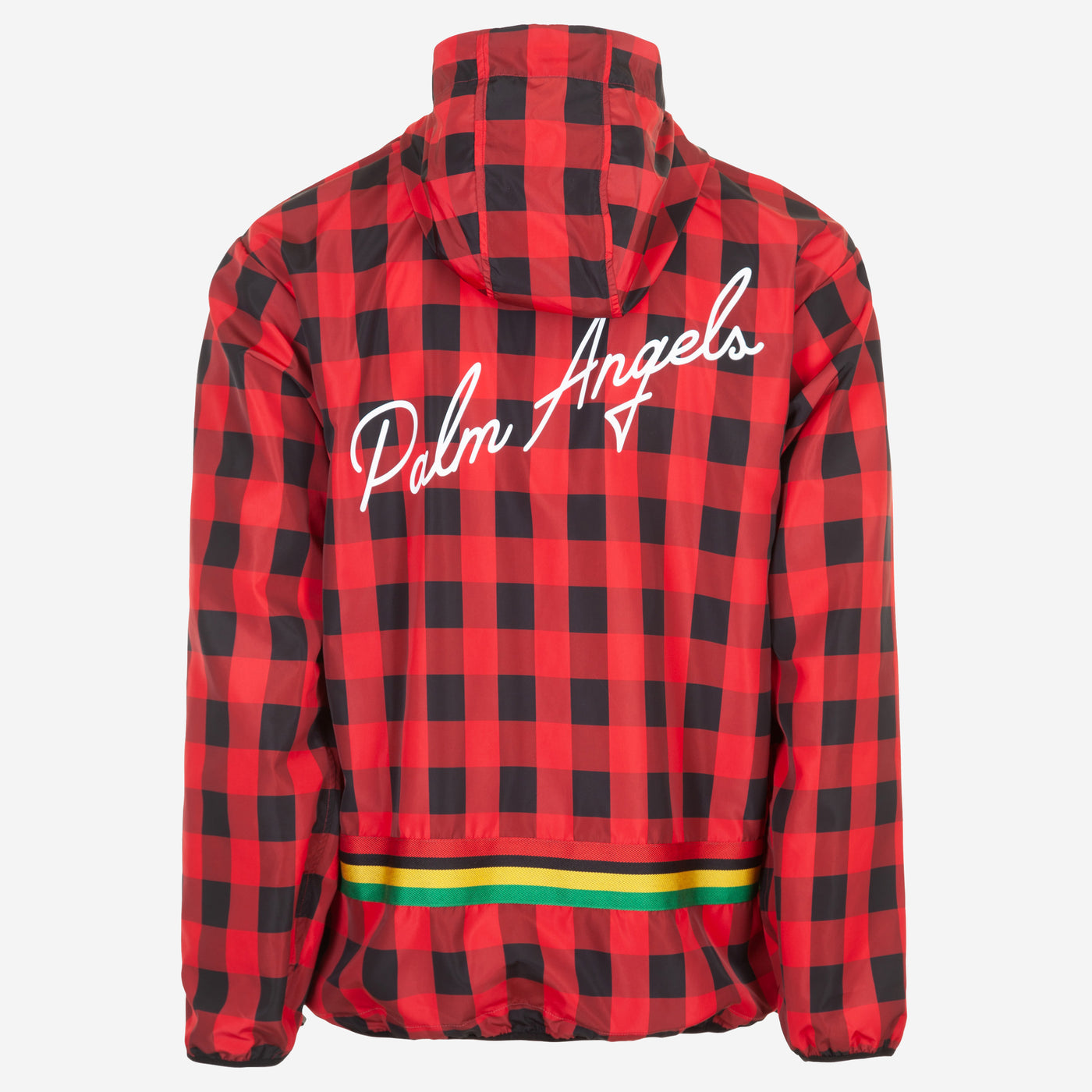 Palm Angels Check Print Hooded Jacket