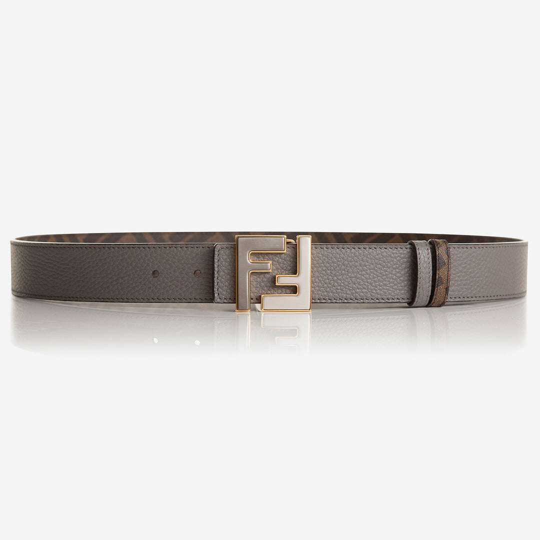 ベルト Fendi Cintura Reversibile Squared Ff FF Squared Belt Leather Black | Fendi