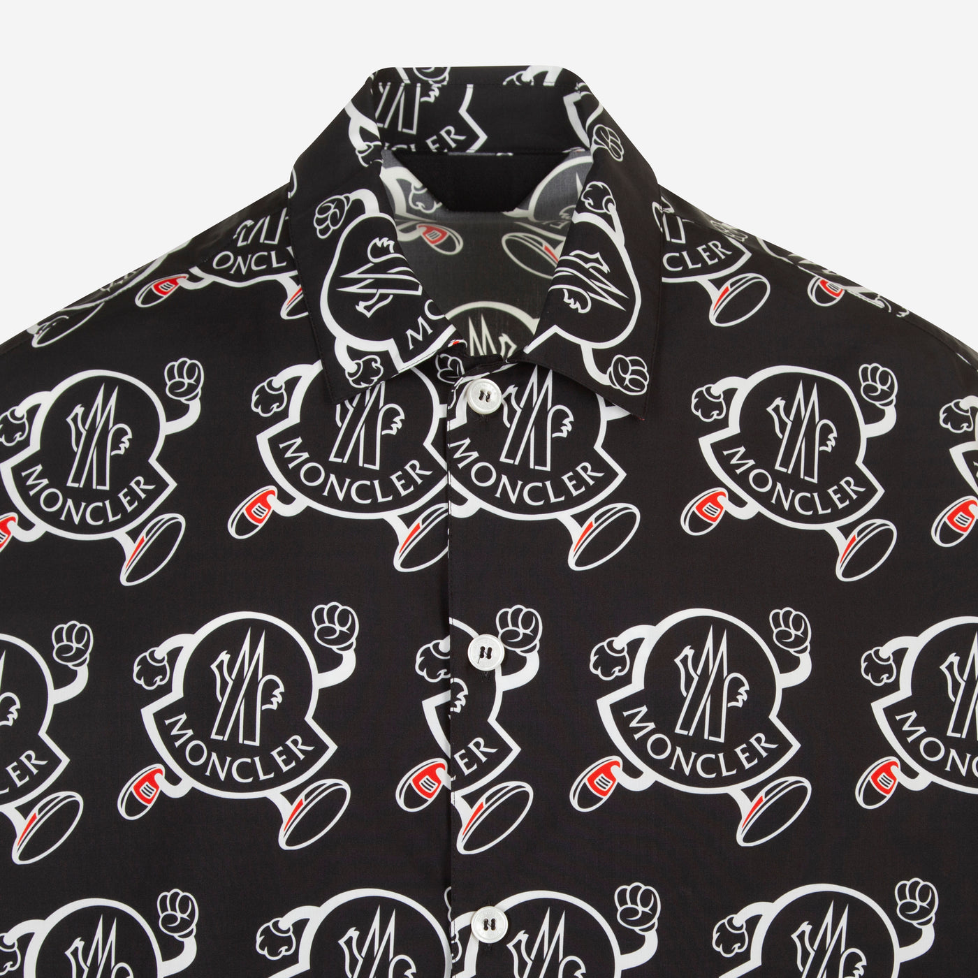 Moncler Logo Print Bowling Shirt