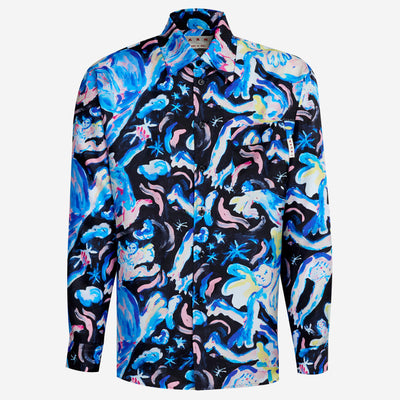 Marni Lucifer Print Silk Shirt
