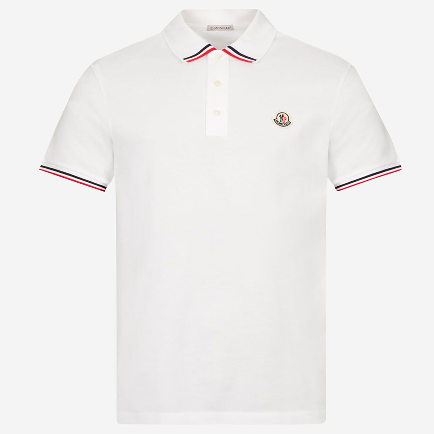 Moncler Tricolour Tip Collar Polo