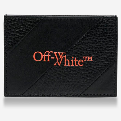 Off-White Diagonal Intarsia Card Holder