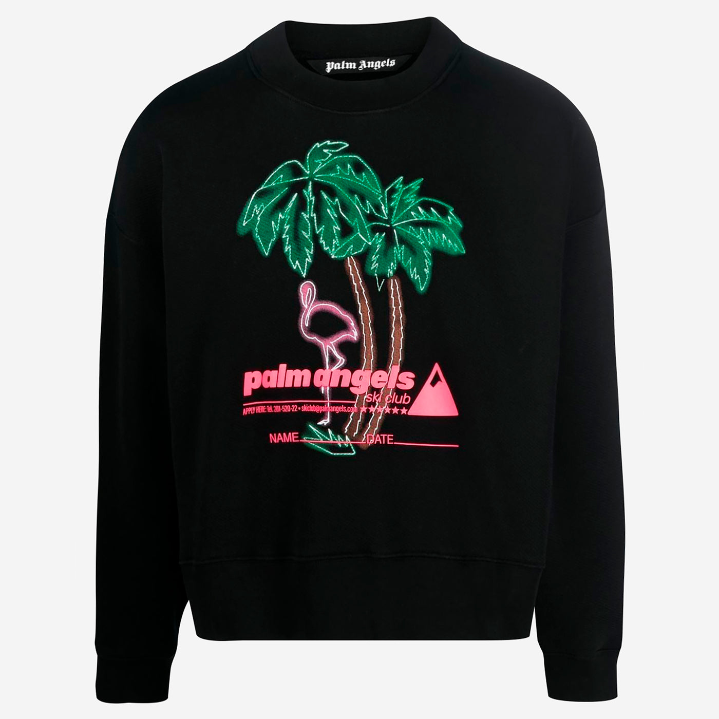 Palm Angels Ski Club Logo Print Sweatshirt