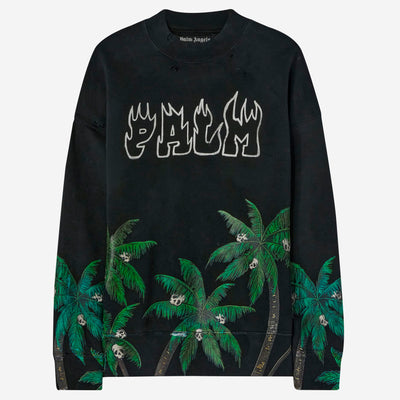 Palm Angels Palms & Skull Vintage Sweatshirt