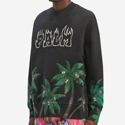 Palm Angels Palms & Skull Vintage Sweatshirt