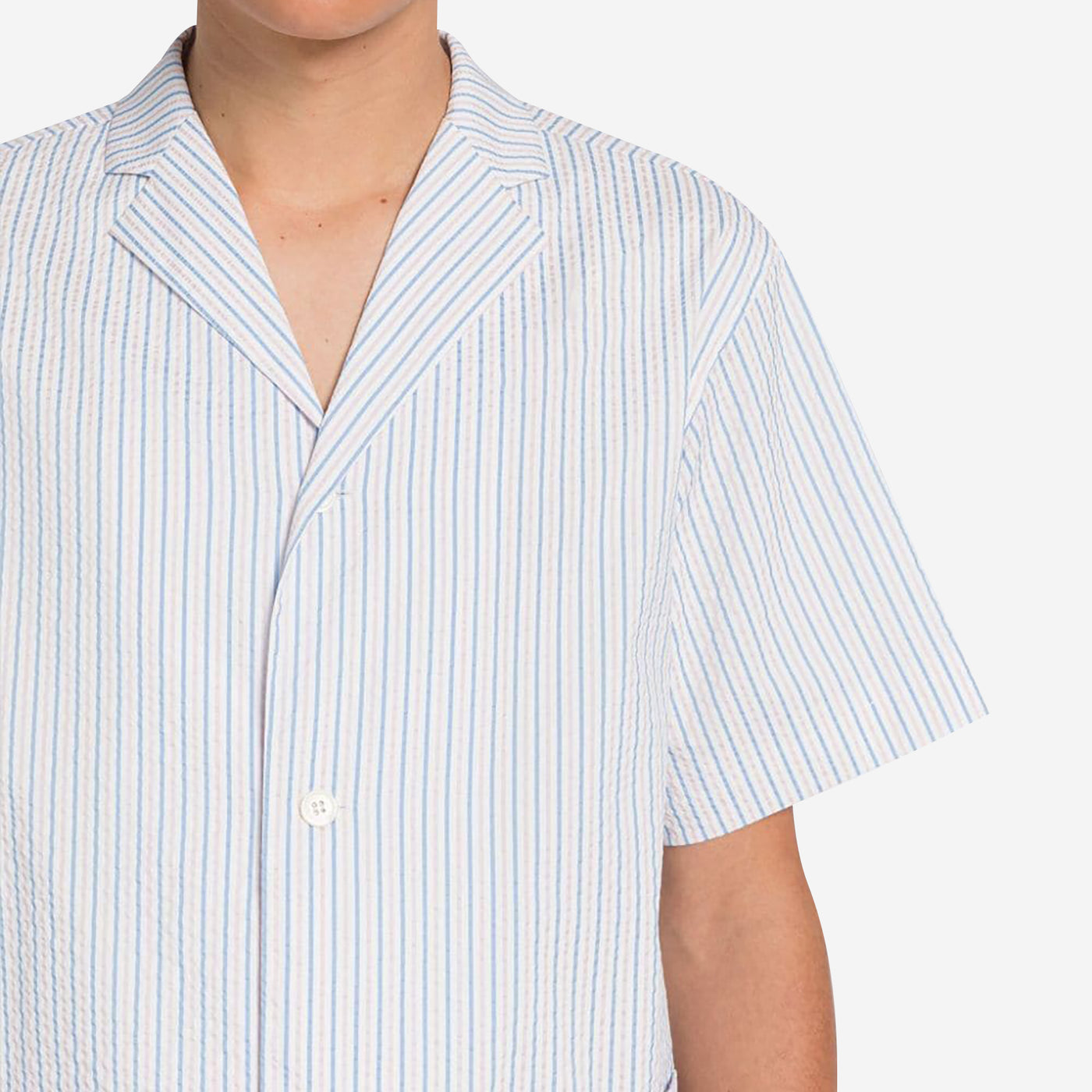 Thom Browne Seersucker Tech Swim Shirt