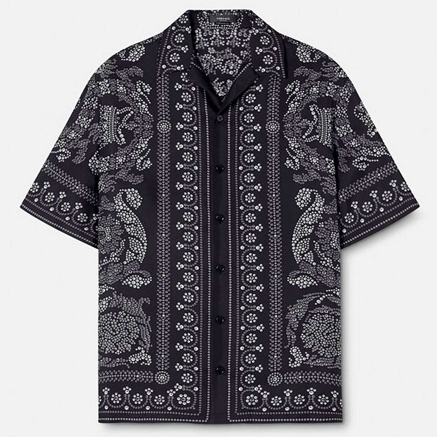 Versace Barocco Silhouette Silk Shirt